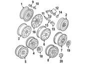 VW Wheel Cover - Genuine VW 3B0601147GGJW