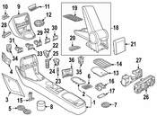 VW Console Brace - Genuine VW 5C5863513