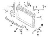 VW Radiator Support Baffle - Genuine VW 5G0121283AT