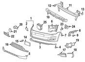 VW Bumper Trim - Genuine VW 5G0853101G041