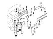 VW Liftgate Pull Handle Screw - Genuine VW N10566501