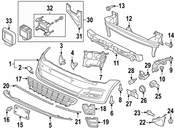 VW Radiator Support Air Duct - Genuine VW 5G0117339