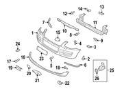 VW Fog Light Trim - Genuine VW 7L6853400A9B9