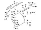 VW Hatch Seal - Genuine VW 5N0827705A
