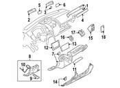 VW Parking Brake Cable - Genuine VW 7L0609721A