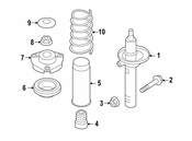 Audi Strut Assembly - Genuine Audi 1T0413031EL