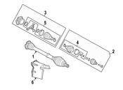 Audi CV Axle Assembly - Genuine Audi 4G0407271D
