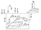 Audi Headlight Left (Q7) - Genuine VW Audi 4L0941029F