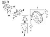 Audi Power Brake Booster (TT Quattro) - Genuine Audi 8J1612107D