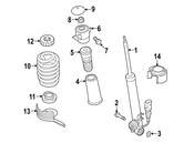 Audi Strut Assembly - Genuine Audi 8K0413031BB