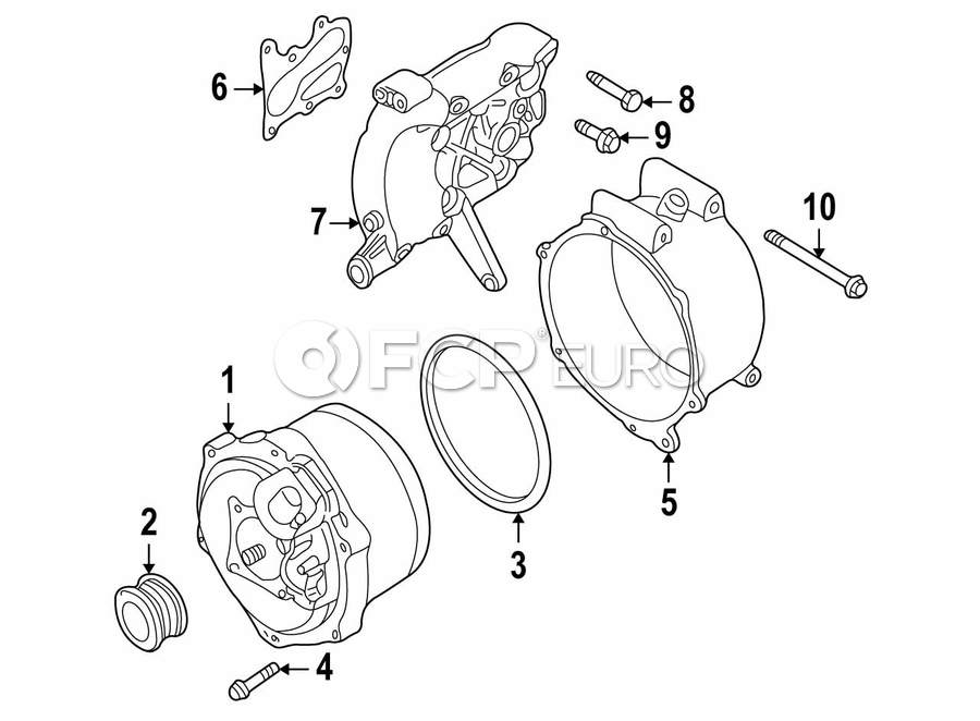 BMW Alternator - Genuine BMW 12317508286 | FCP Euro