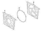 BMW Engine Cooling Fan Assembly - Genuine BMW 17117601909