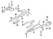 BMW Catalytic Converter - Genuine BMW 18327645230