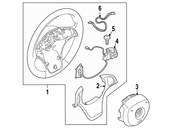 BMW Airbag Sport St. Whl. Lthr Multifunction - Genuine BMW 32303448457