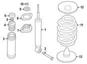 BMW Shock Absorber - Genuine BMW 33522282100