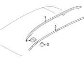 BMW Roof Railing Left - Genuine BMW 51137118503