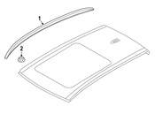 BMW Roof Rails Silver Burnished Left - Genuine BMW 51137333531