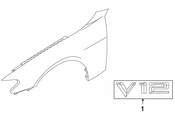 BMW Lettering Left (V12) - Genuine BMW 51147033255