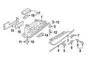 BMW Glove Box Housing - Genuine BMW 51167034080