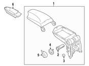 BMW Centre Arm Rest F Telephone (Black) - Genuine BMW 51169110488