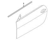 BMW Channel CoverExteriorDoor Front Left (Gloss Black) - Genuine BMW 51337008571