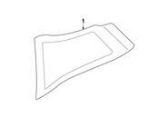 BMW Side Window Green Fixed Rear Left - Genuine BMW 51357288189