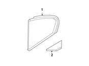 BMW Side Window Rear Right - Genuine BMW 51373420808