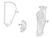 BMW Side Window Rear Right - Genuine BMW 51377192302