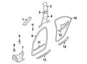 BMW Covering Apron Left (Beige) - Genuine BMW 51437024741