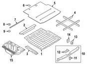 BMW Luggage Comp.Indentation Trim Panel - Genuine BMW 51472990747