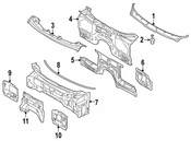 BMW Cover Windscreen Panel - Genuine BMW 51717292396