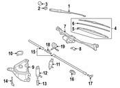 BMW Windshield Wiper Arm - Genuine BMW 61617201869