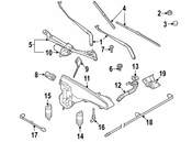 BMW Windshield Wiper Arm - Genuine BMW 61619449963