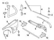 BMW Windshield Wiper Arm - Genuine BMW 61619449999