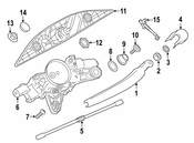 BMW Back Glass Wiper Arm - Genuine BMW 61627312792
