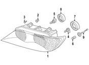 BMW Headlight - Genuine BMW 63128381092