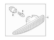 BMW Additional Turn Indicator Lamp Left - Genuine BMW 63137164755