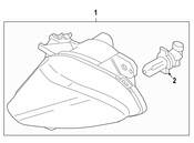 BMW Fog Lights Left - Genuine BMW 63177177175