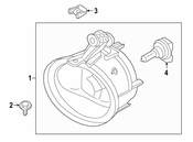 BMW Fog Lights Right - Genuine BMW 63177311350
