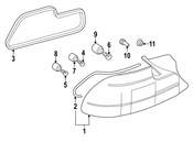 BMW Tail Light Assembly - Genuine BMW 63212695025