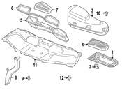BMW Right Microfilter Service Cover - Genuine BMW 64318390996