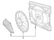 BMW A/C Condenser Fan Motor - Genuine BMW 64547603657