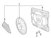 BMW Auxiliary Fan Assembly - Genuine BMW 64548391882