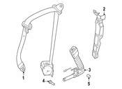 BMW Upper Belt With Force Limiter Frnt Lft (Black) - Genuine BMW 72118249717