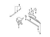 Mercedes Windshield Wiper Arm  - Genuine Mercedes 1638201944