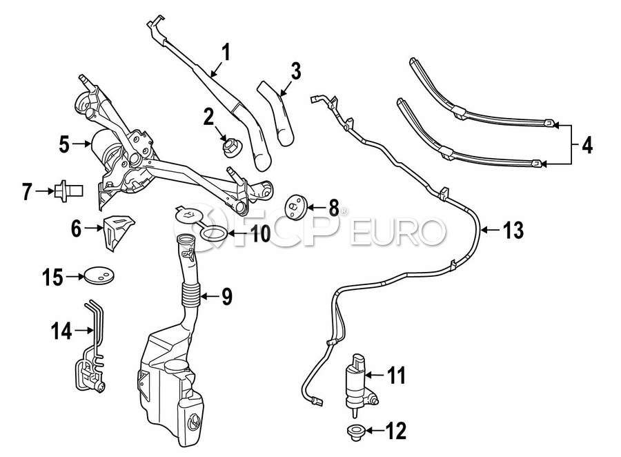 Mercedes Windshield Wiper Arm - Genuine Mercedes 2048200944 | FCP Euro