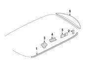Mini Roof Molding - Genuine Mini 51137032353