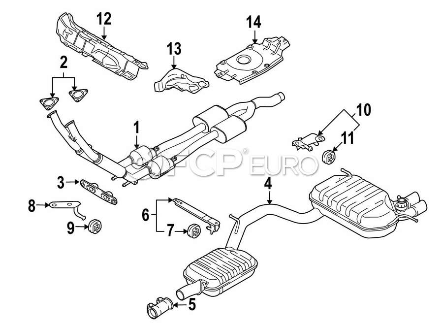 VW Catalytic Converter Genuine VW 1K0254507DX FCP Euro
