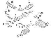 VW Catalytic Converter - Genuine VW 1K0254507DX