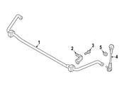 BMW Suspension Stabilizer Bar Bushing Bracket - Genuine BMW 31306869199